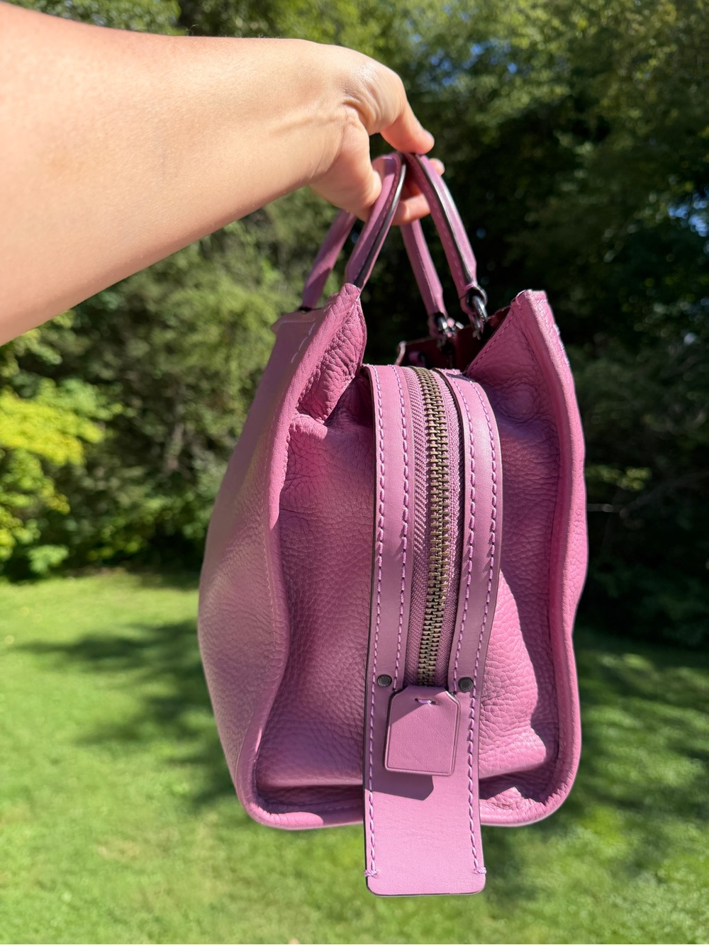 Coach 1941 Rogue 31 Primrose Pink Glovetanned Pebble Leather Bag 38124 - Picture 3 of 13